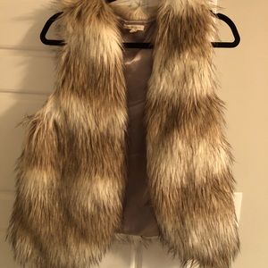 Faux fur vest